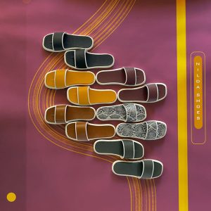 دمپایی ایربولینگ زنامه مدل چرمی (پوست ماری)